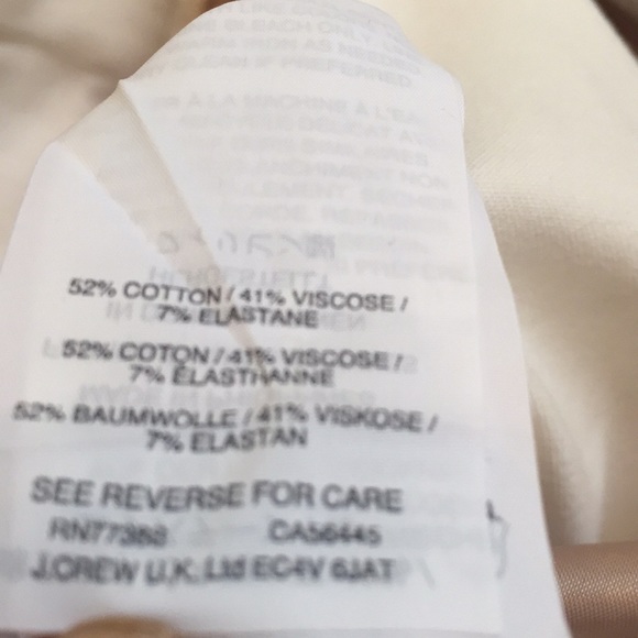 NWT J Crew slim cropped stretch cotton Martie Pant - Picture 8 of 8